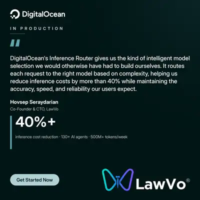 Digital Ocean ChatGPT ad: Lower Inference Costs