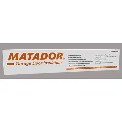 Zoro ChatGPT ad: MATADOR Atlas Matador Garage Door Insulation Kit, Designed for 8 Foot Tall Door up to 9 Feet Wide, X-Large, SGDIK002