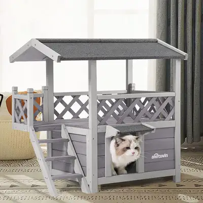 Chewy ChatGPT ad: Aivituvin Outdoor & Indoor Cat House