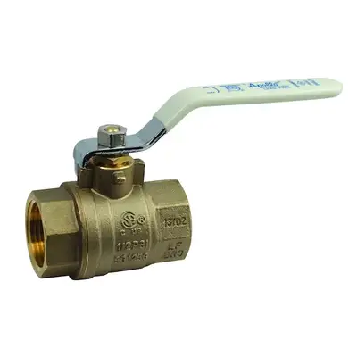 Zoro ChatGPT ad: Ball Valve, 3/4 in, NPT, Brass, Inline