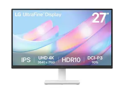 Newegg ChatGPT ad: LG UltraFine 27US550-W 27" UHD 4K IPS Monitor with 60Hz Refresh Rate and Adjustable Stand