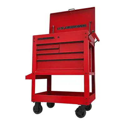 Harbor Freight ChatGPT ad: 30 in., 5-Drawer Mechanics Cart, Red