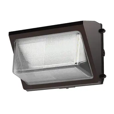Home Depot ChatGPT ad: Feit Electric 4000/6000/8000 Lumens Select Integrated LED Selectable 5CCT Bronze Dusk to Dawn Commercial Wall Pack Light