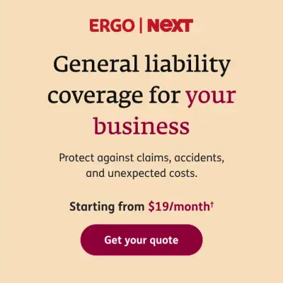 ERGO NEXT Insurance ChatGPT ad: General Liability Cover