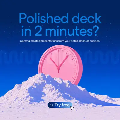 Gamma Tech ChatGPT ad: From Idea to Deck in Minutes