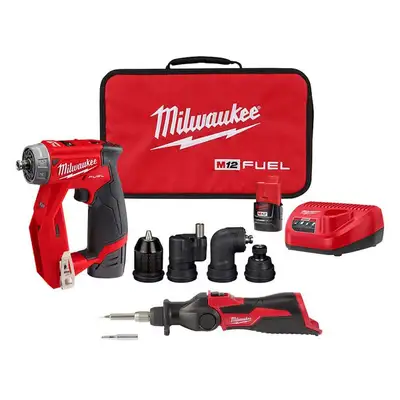 Home Depot ChatGPT ad: Milwaukee M12 FUEL 12V Lithium-Ion Brushless Cordless 4-in-1 Installation 3/8 in. Drill Driver Kit with M12 Soldering Iron