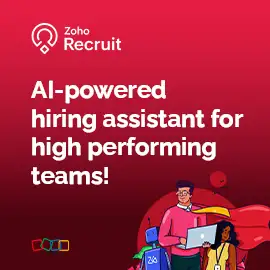 Zoho ChatGPT ad: All in One Recruiting Software