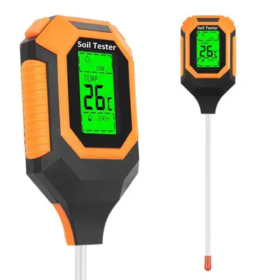 Home Depot ChatGPT ad: OGETFUUR 4-in-1 Soil Moisture Meter Digital PH Meter, Soil Moisture, Plant Temperature, Sunlight Intensity with Backlight