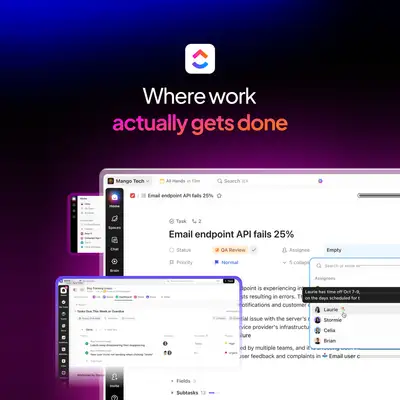 ClickUp ChatGPT ad: Gantt Chart Software