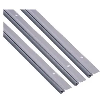 Zoro ChatGPT ad: Door Weatherstripping, 7 ft L, Vinyl Insert, Black, Screw-in Mounting