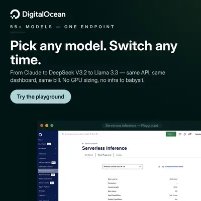 Digital Ocean ChatGPT ad: Right model, right task