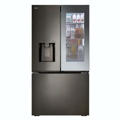 Wayfair ChatGPT ad: LG Counter-Depth French Door Refrigerator - 26 cu. ft. LG Color/Finish: Black