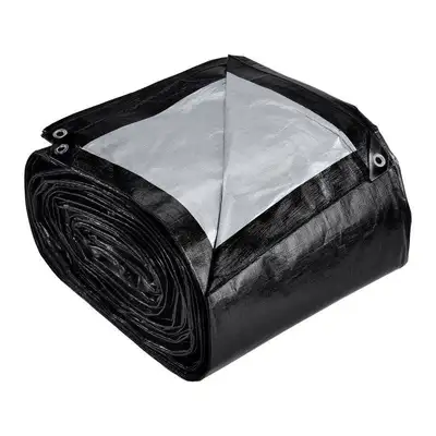 Harbor Freight ChatGPT ad: 30 ft. x 40 ft. Silver and Black Extreme-Duty Weather-Resistant 12 mil Tarp