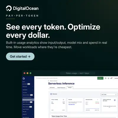 Digital Ocean ChatGPT ad: Pay-per-token AI