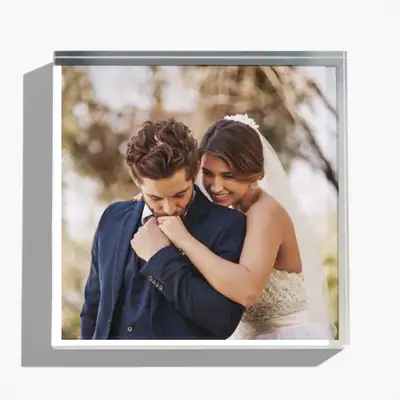 VistaPrint ChatGPT ad: Acrylic Photo Blocks