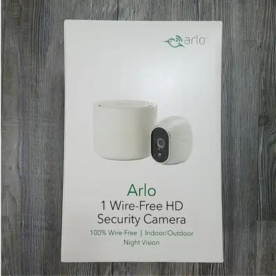 Mercari ChatGPT ad: Arlo 1 Wire-Free HD Security Camera - New Electronics | Color: White