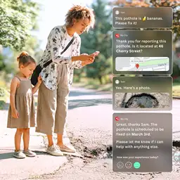Granicus ChatGPT ad: 24/7 Answers for Citizens