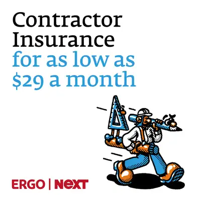 ERGO NEXT Insurance ChatGPT ad: Contractor Project Cover