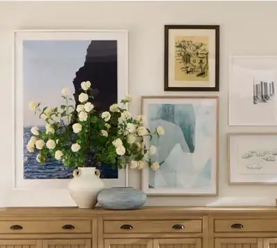 Pottery Barn ChatGPT ad: Wall Art